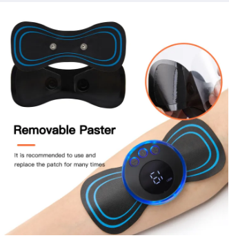 Mini Body Massager Pulse Neck Pain Relief Ems Butterfly Body Massager